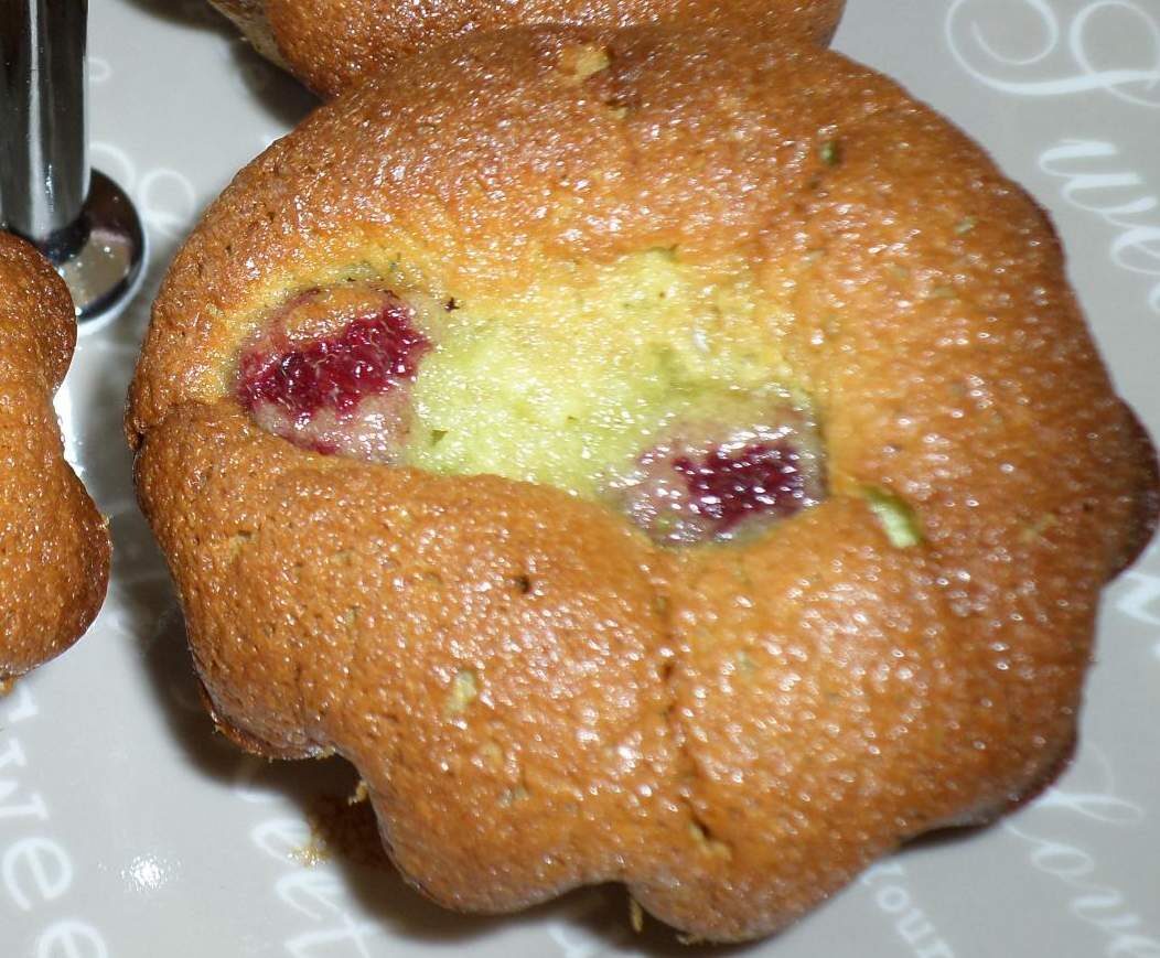 Moelleux pistache-framboise