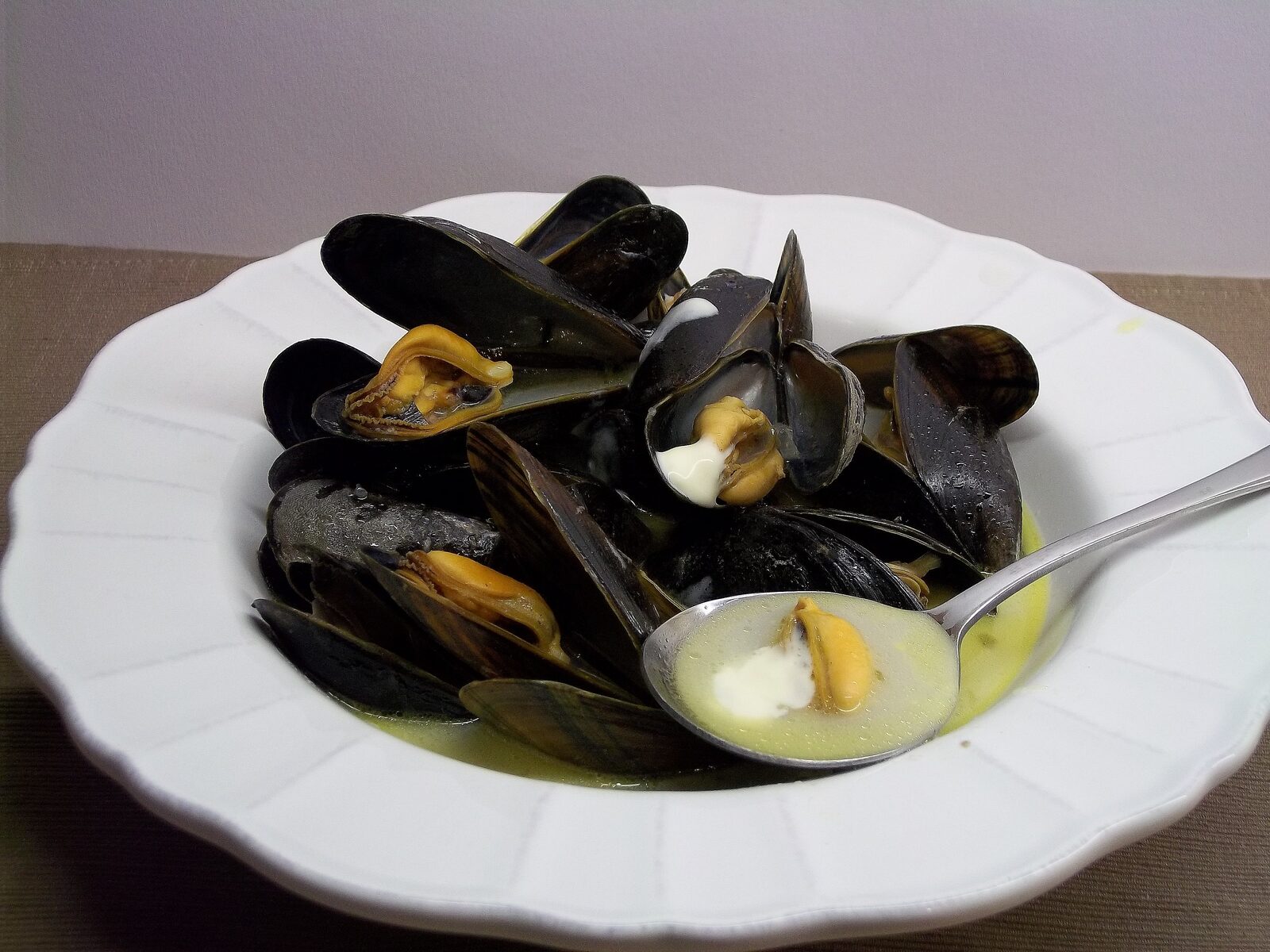 Moules à la crème façon