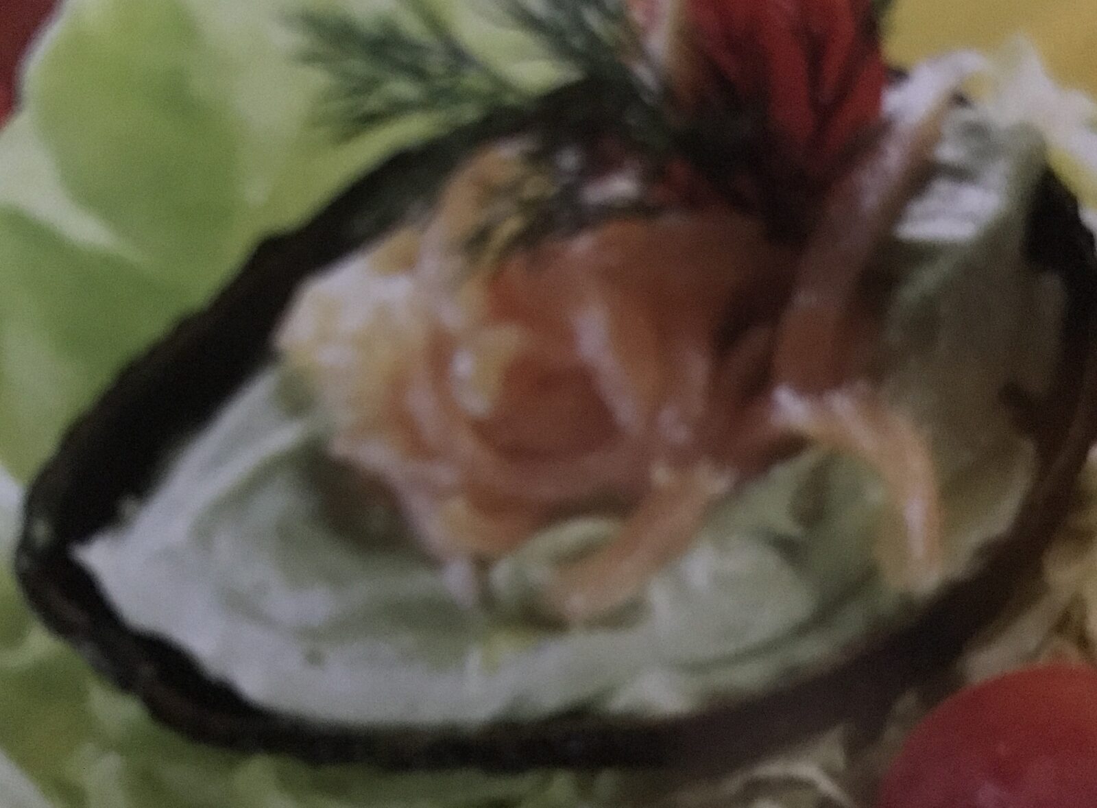 Mousse d'avocat au saumon