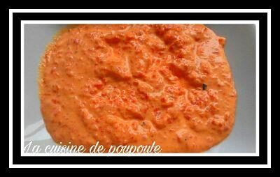 Mousse de poivron confit