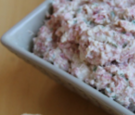 Mousse de salami au fromage frais