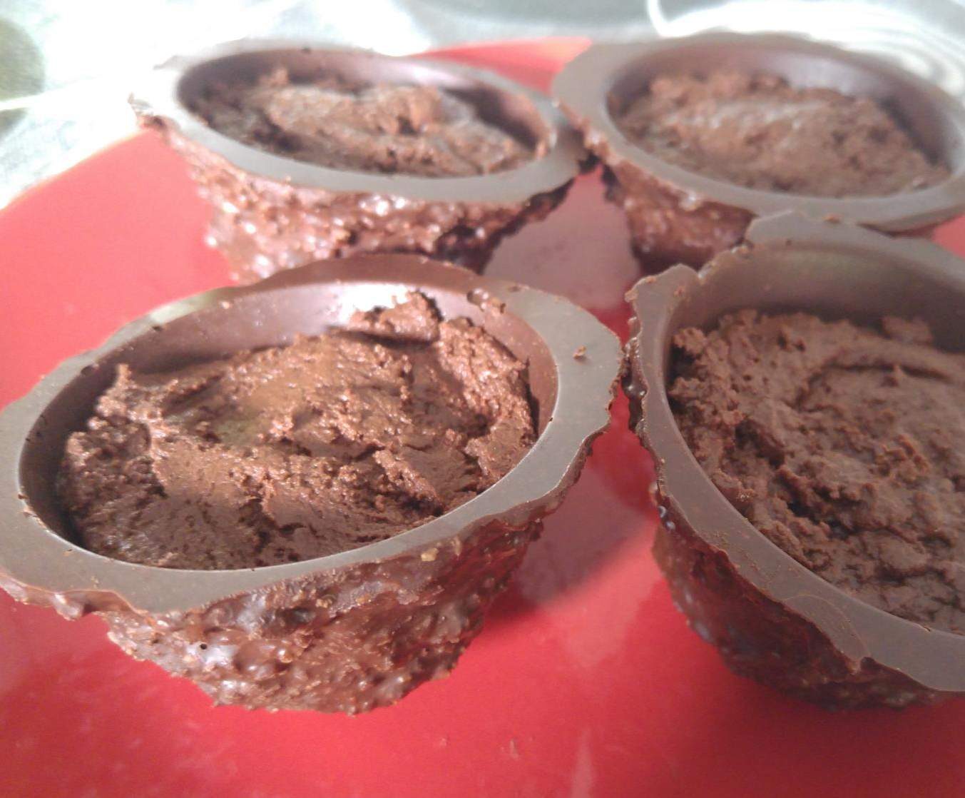 mousses au chocolat light dans leurs bols gourmands