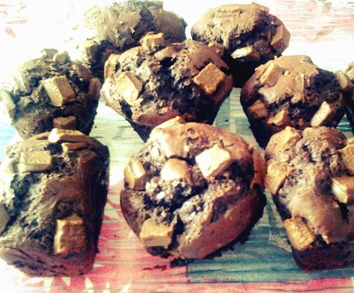 Muffins au chocolat et aux pépites