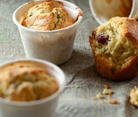 Muffins au poulet et aux cranberries