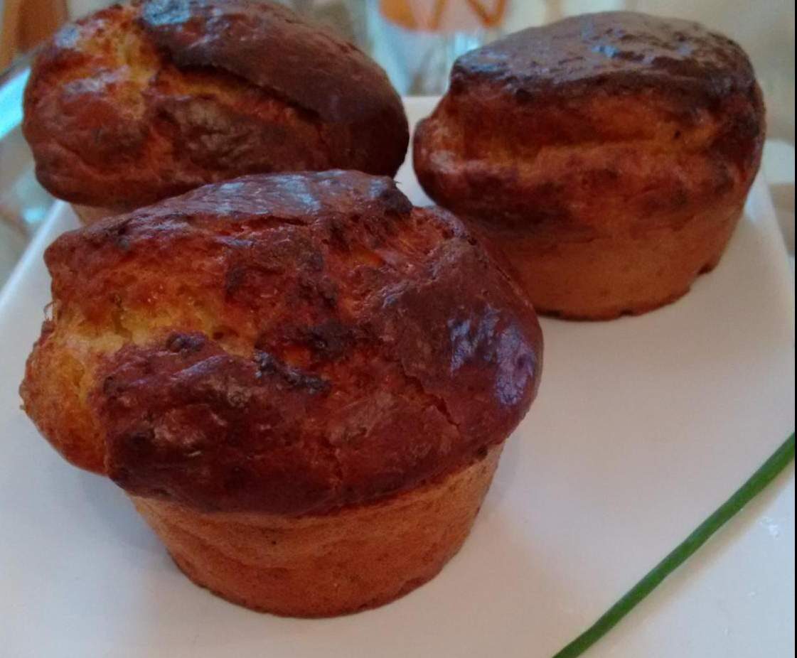 Muffins aux lardons et aux abricots