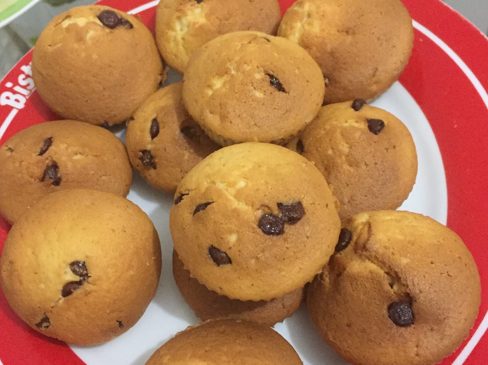 Muffins aux pépites de chocolat au lait
