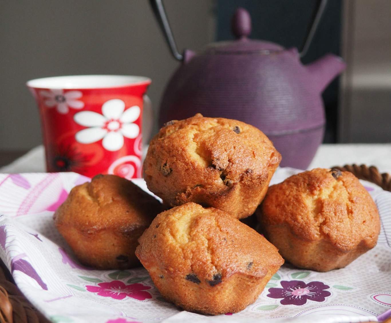 Muffins aux pépites de chocolat sans lactose