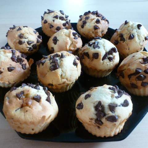 Muffins aux pépites de chocolats