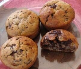 Muffins banane-chocolat