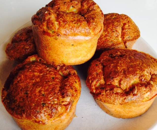 Muffins chèvre et courgette