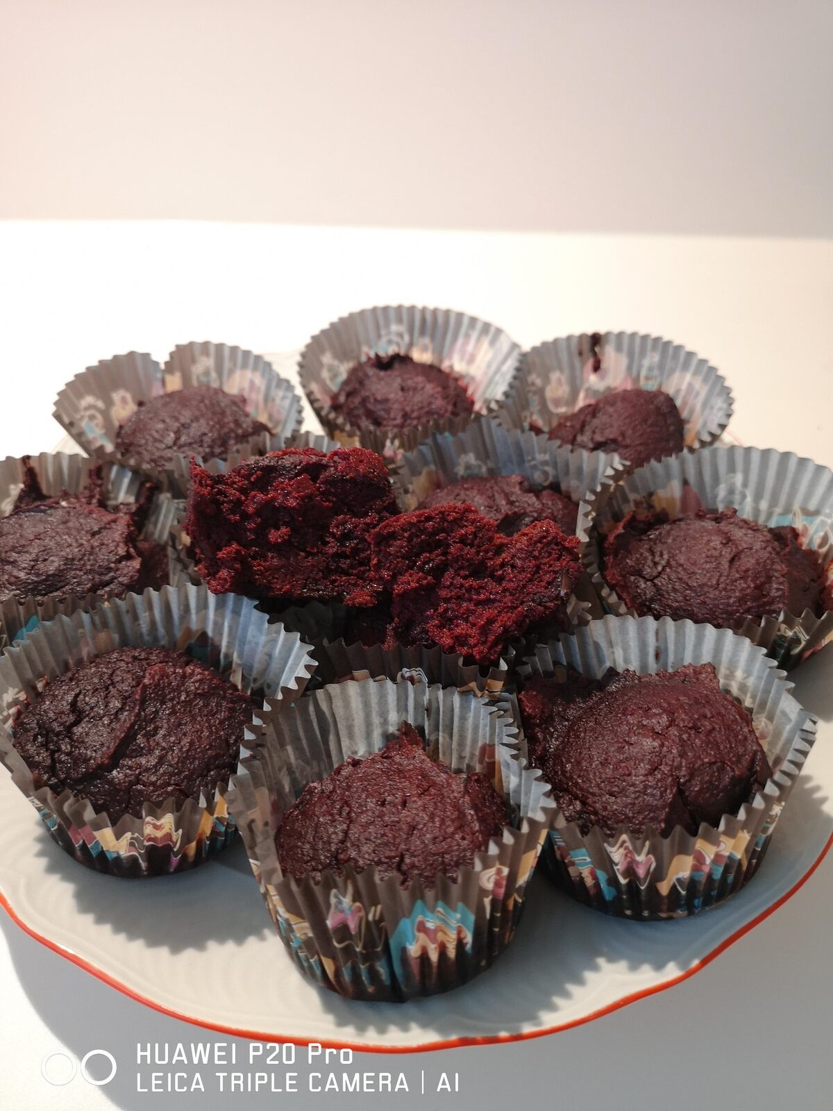 muffins chocolat betteraves rouges