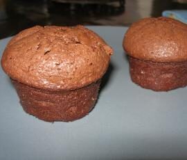Muffins fondants au chocolat