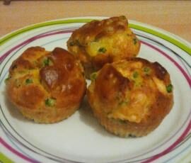 Muffins petits pois comté