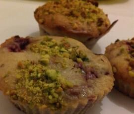 Muffins pistache framboise