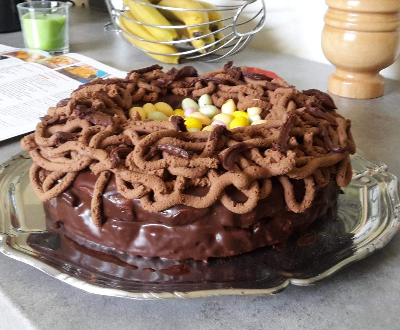 Nid de Pâques chocolat / praliné