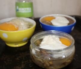 Oeufs cocottes champignons (cuisson vapeur)