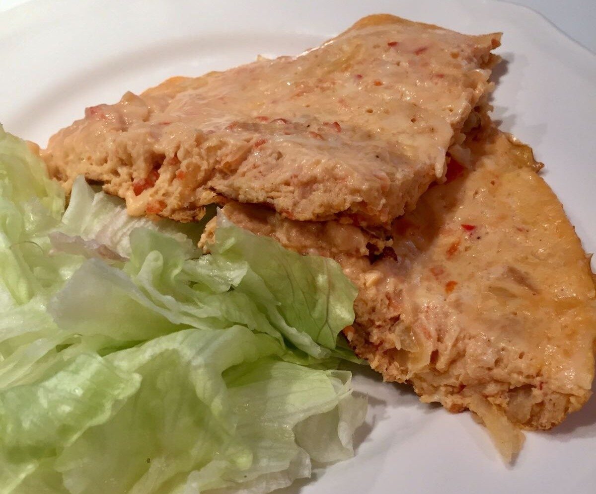 Omelette poivron thon