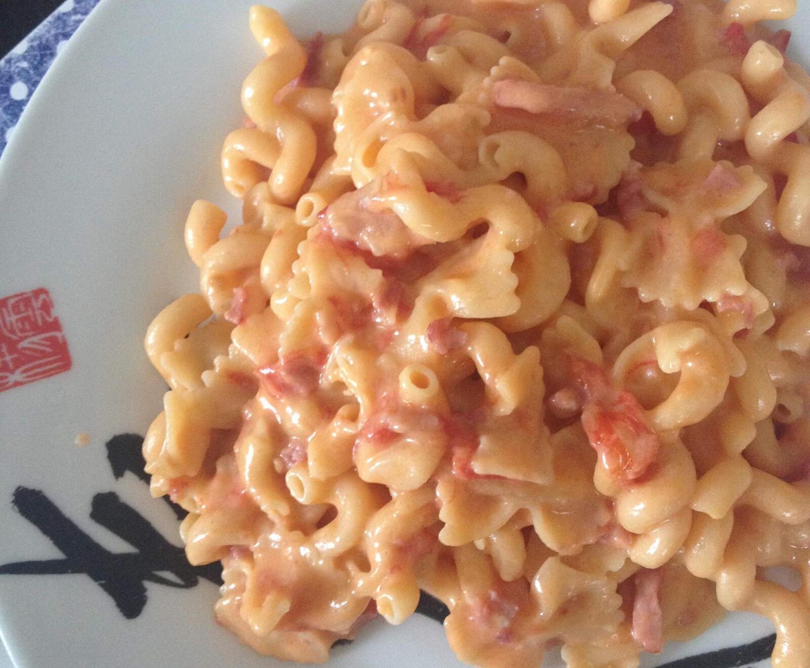 One pot pasta tomate bacon