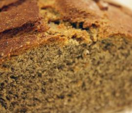 Pain à la farine de lentilles vertes ( à l'anis)
