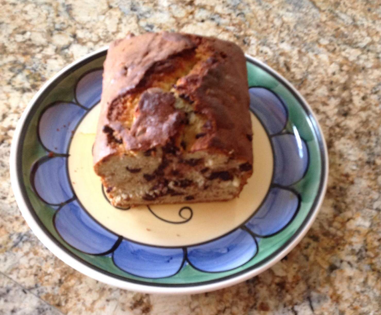 Pain aux bananes et chocolat