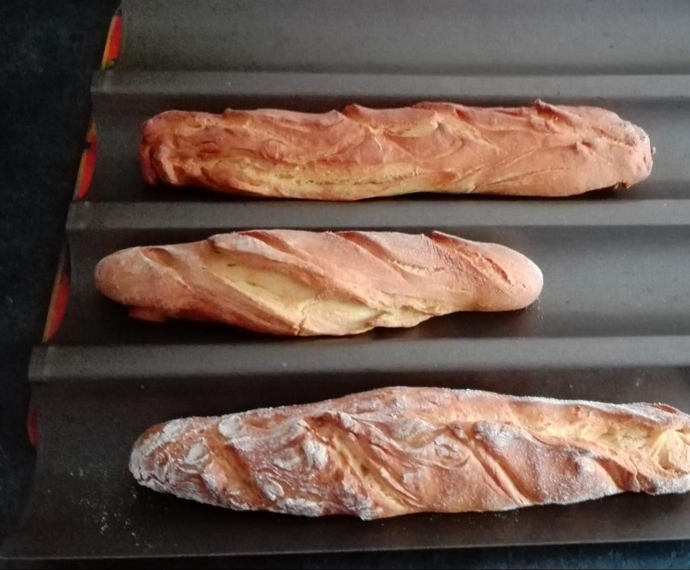 Pain blanc en baguette