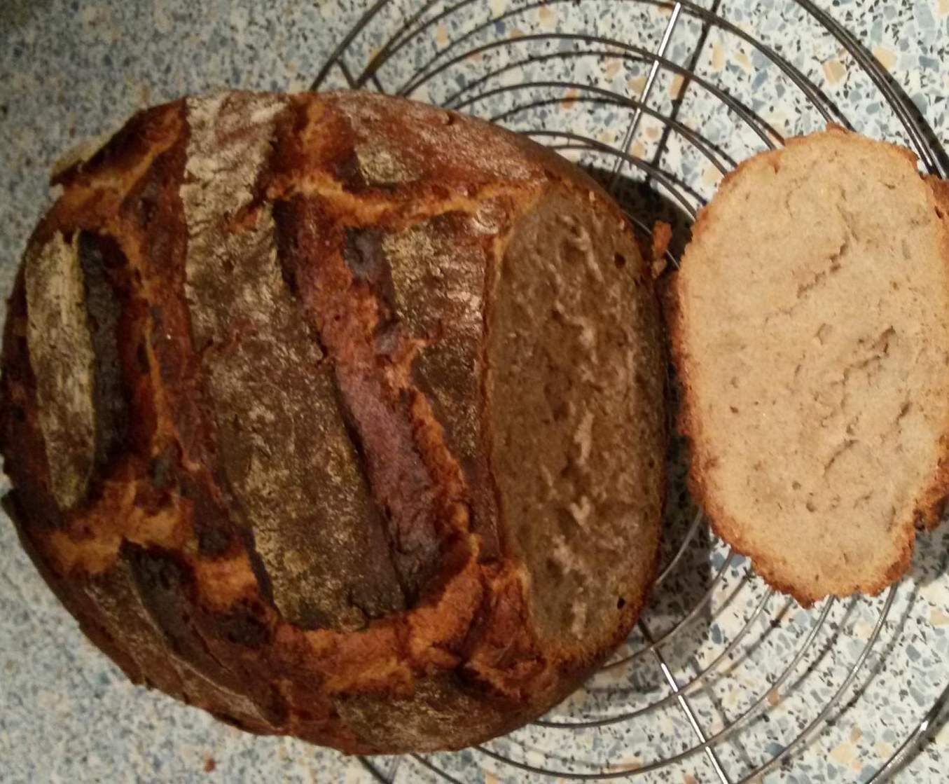 pain cocotte à la farine de seigle et de blé (recette allemande)
