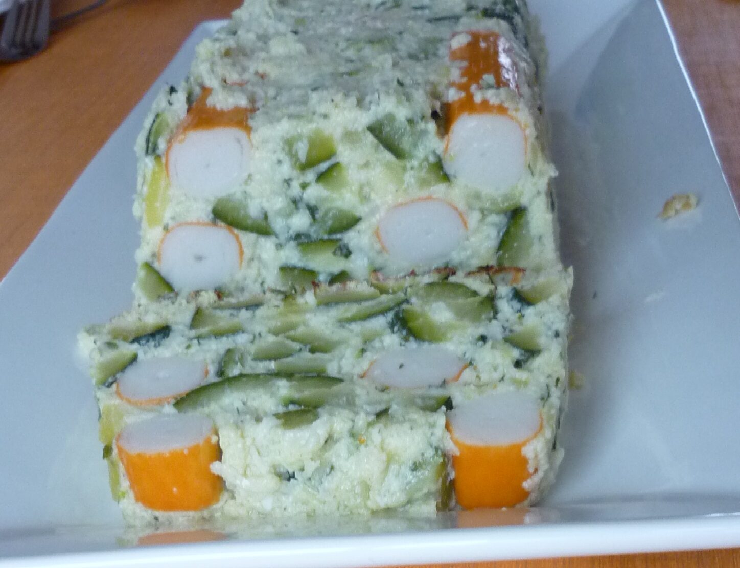 Pain de courgettes aux surimis