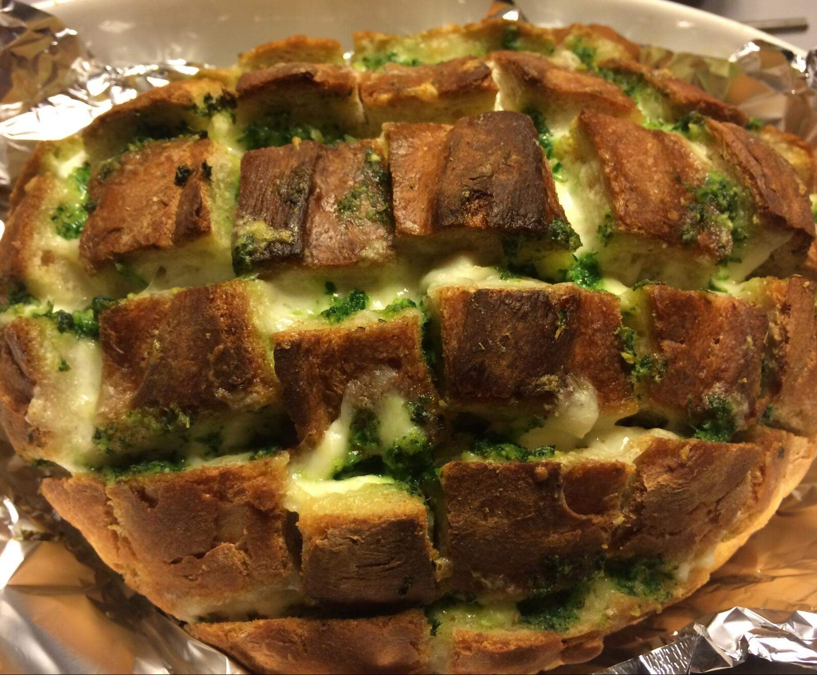 Pain Hérisson Beurre d'ail et Mozzarella