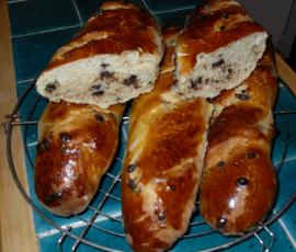 Pain viennois aux pépites de chocolat