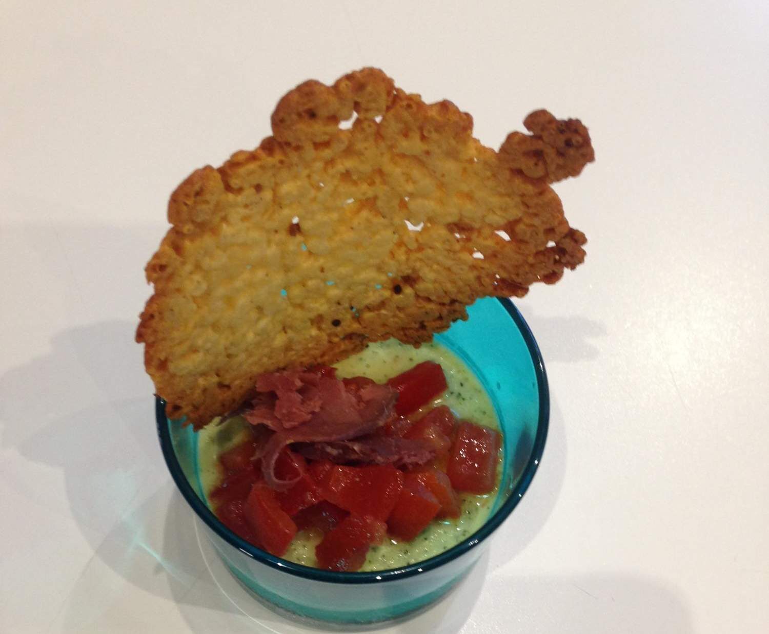 Pana Cotta de légumes d'été et sa brunoise de tomates