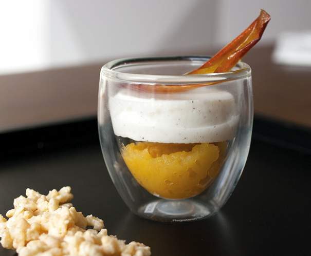 Pana cotta rapide à la pomme