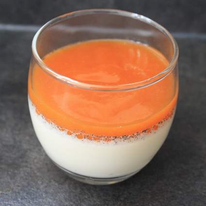 Panacotta à la lavande et coulis d'abricot