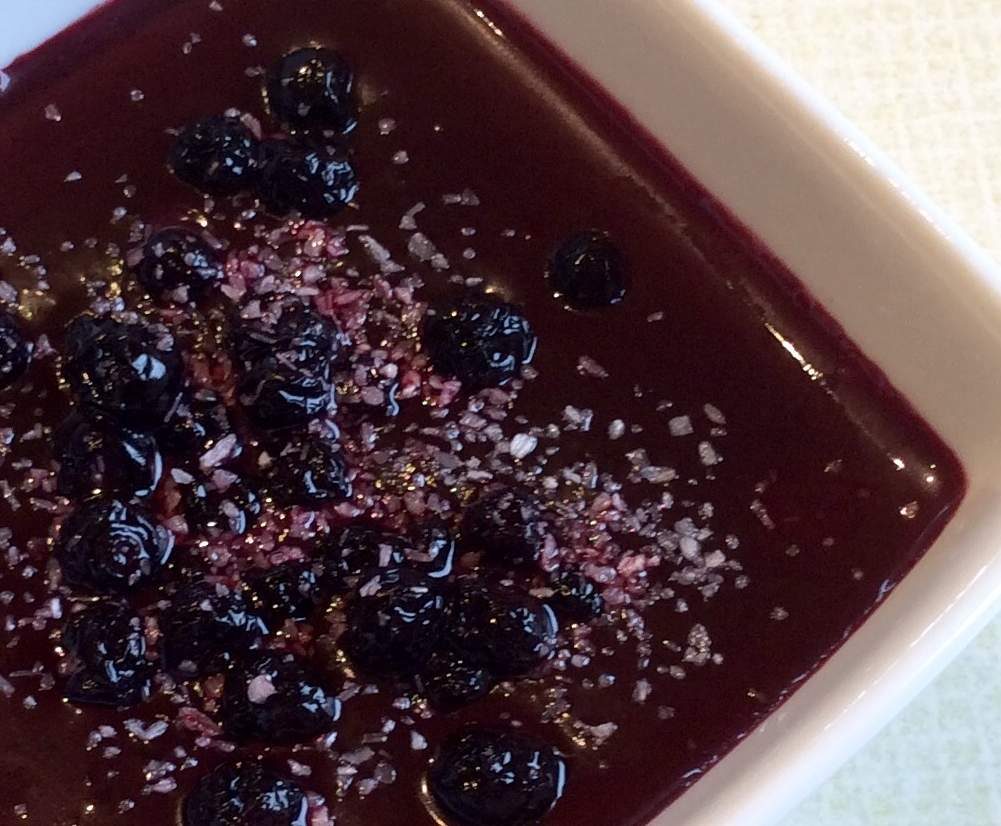 Panacotta aux myrtilles