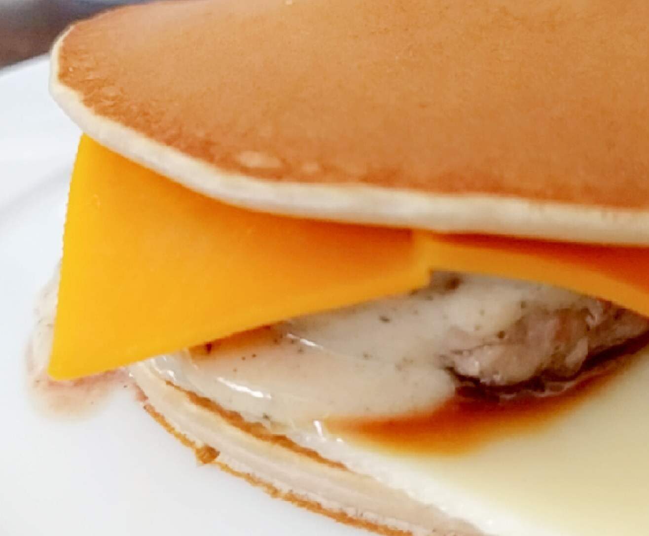 Pancakes à la chataîgne façon hamburger