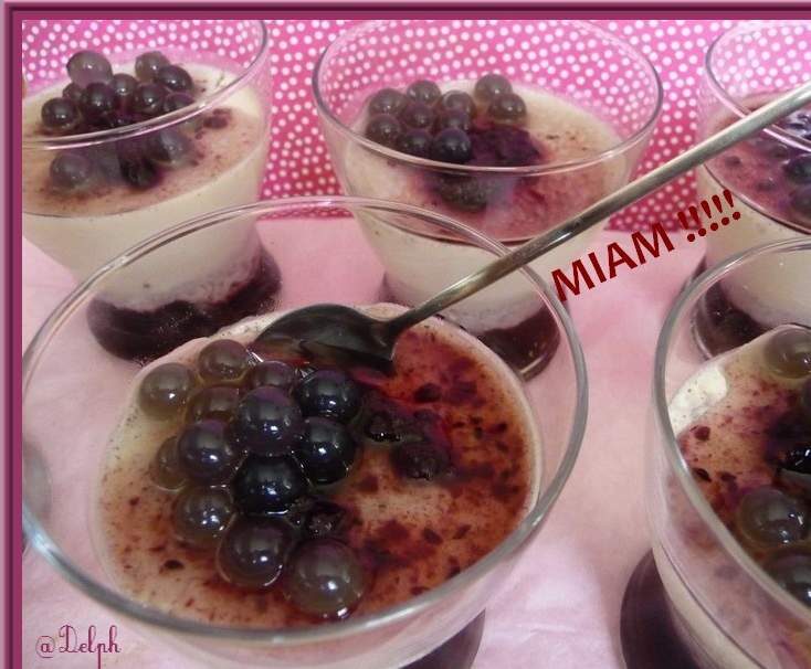 Panna Cotta au cassis