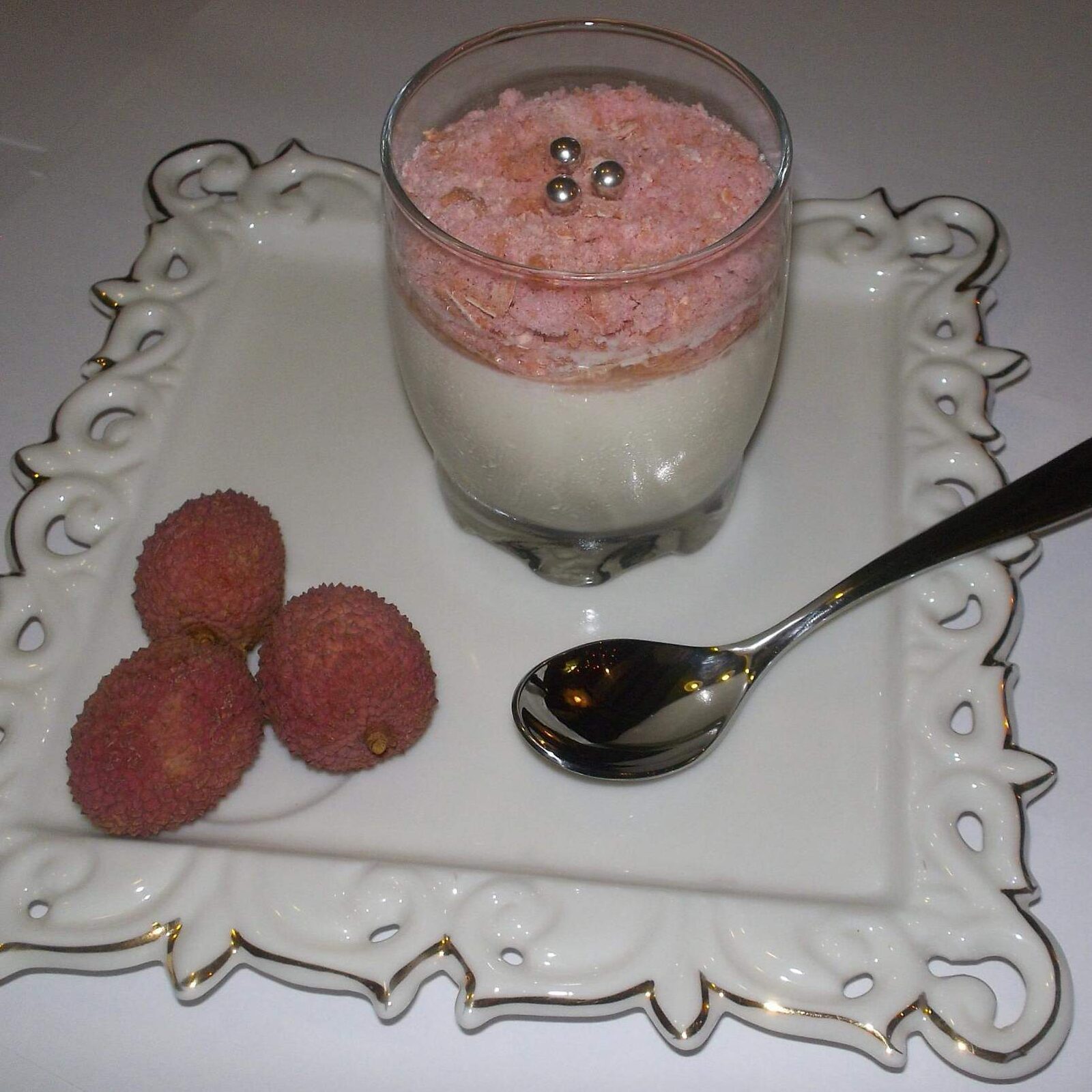 Panna cotta au litchi
