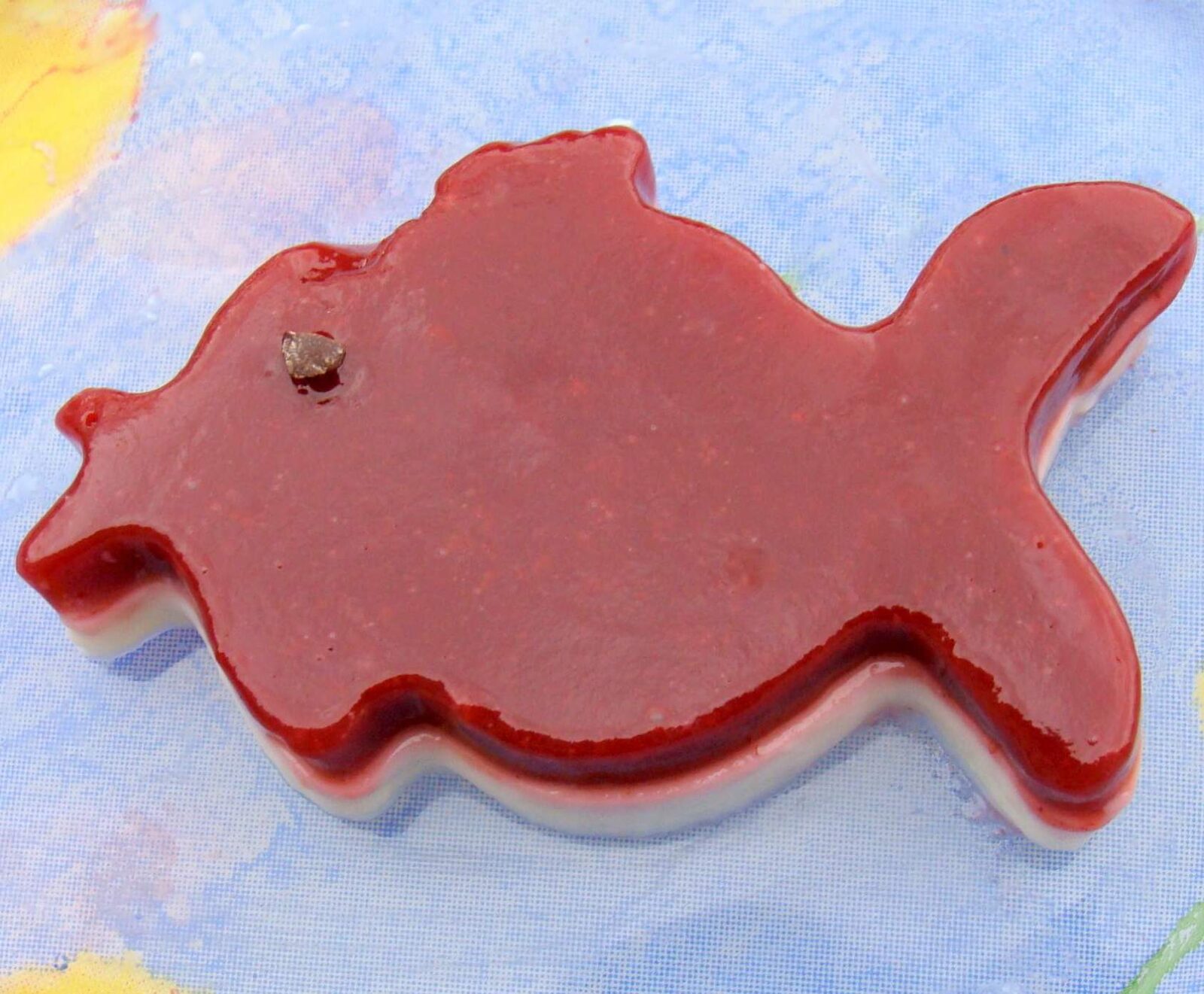 Panna cotta d'avril miroir fraises