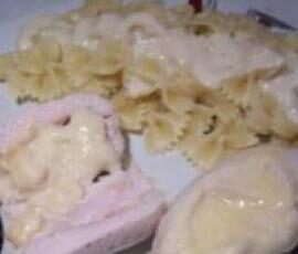 Papillotte de dinde au Maroilles et sa sauce