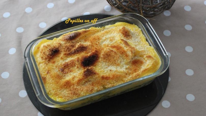 Parmentier de cabillaud aux carottes et au pesto