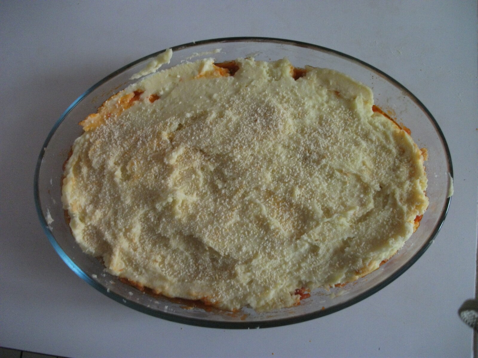 Parmentier de poulet à la purée au fromage de chèvre
