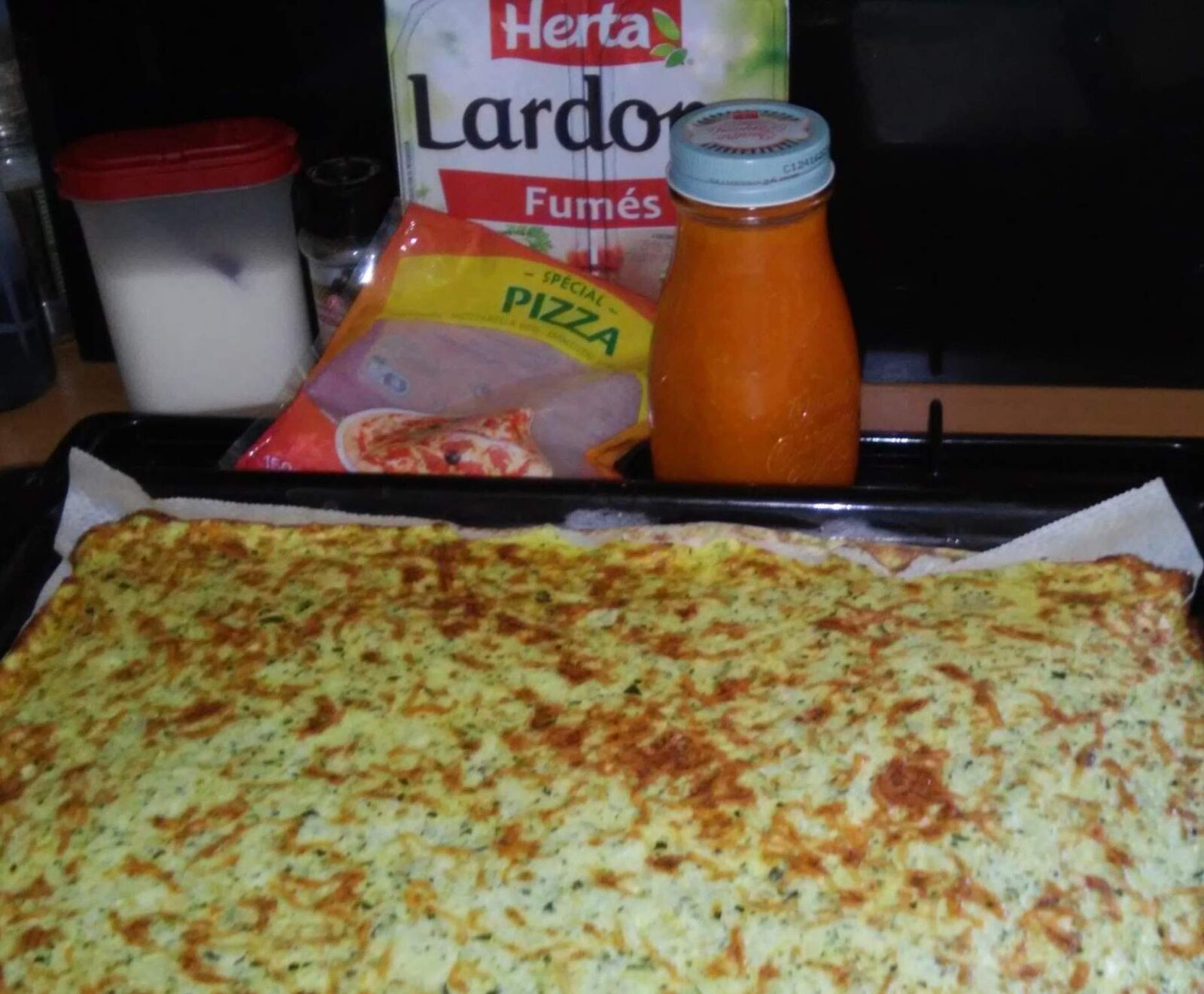 Pâte à pizza aux courgettes