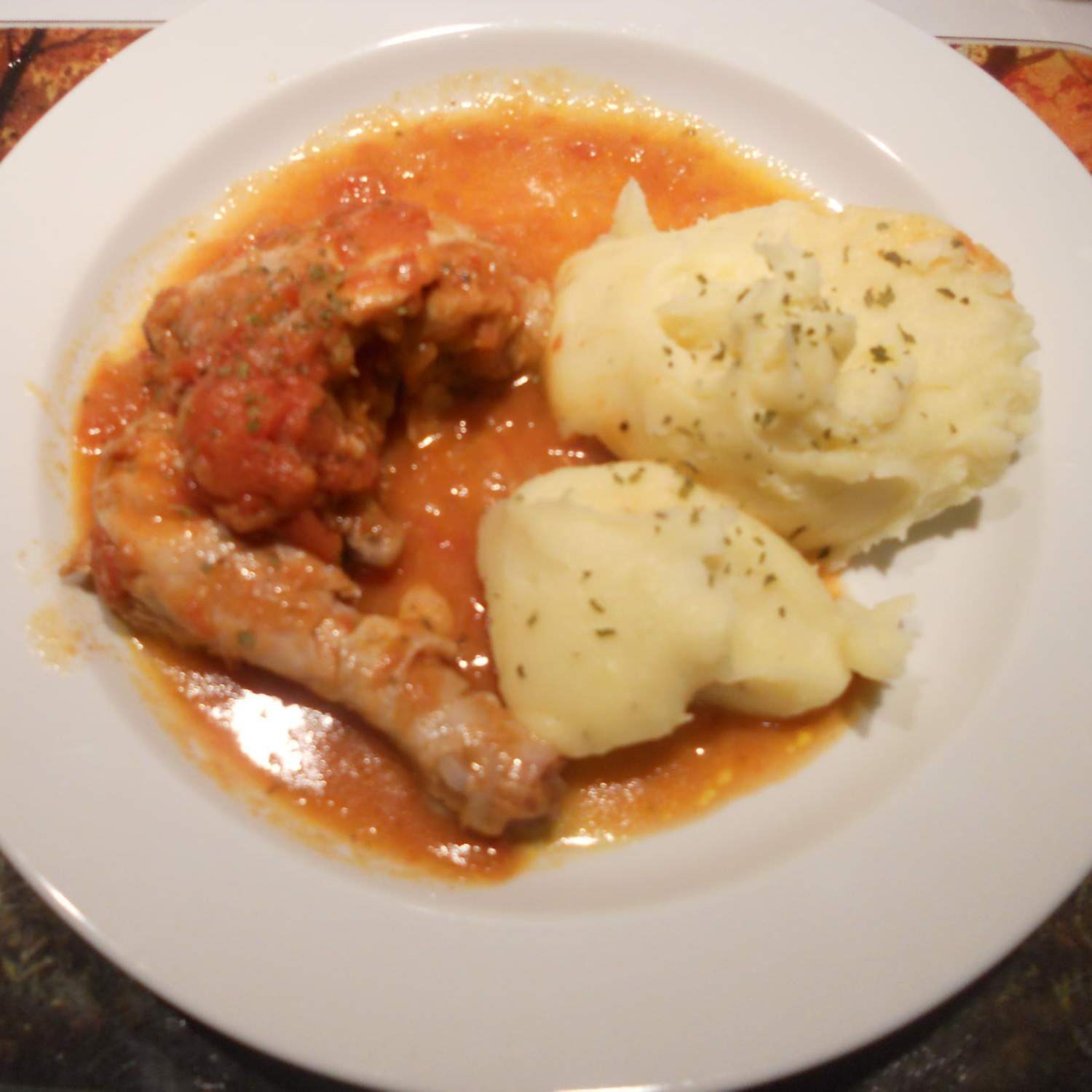 Pate de poulet avec sa purée de pomme de terre