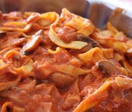 Pâtes à la forestière