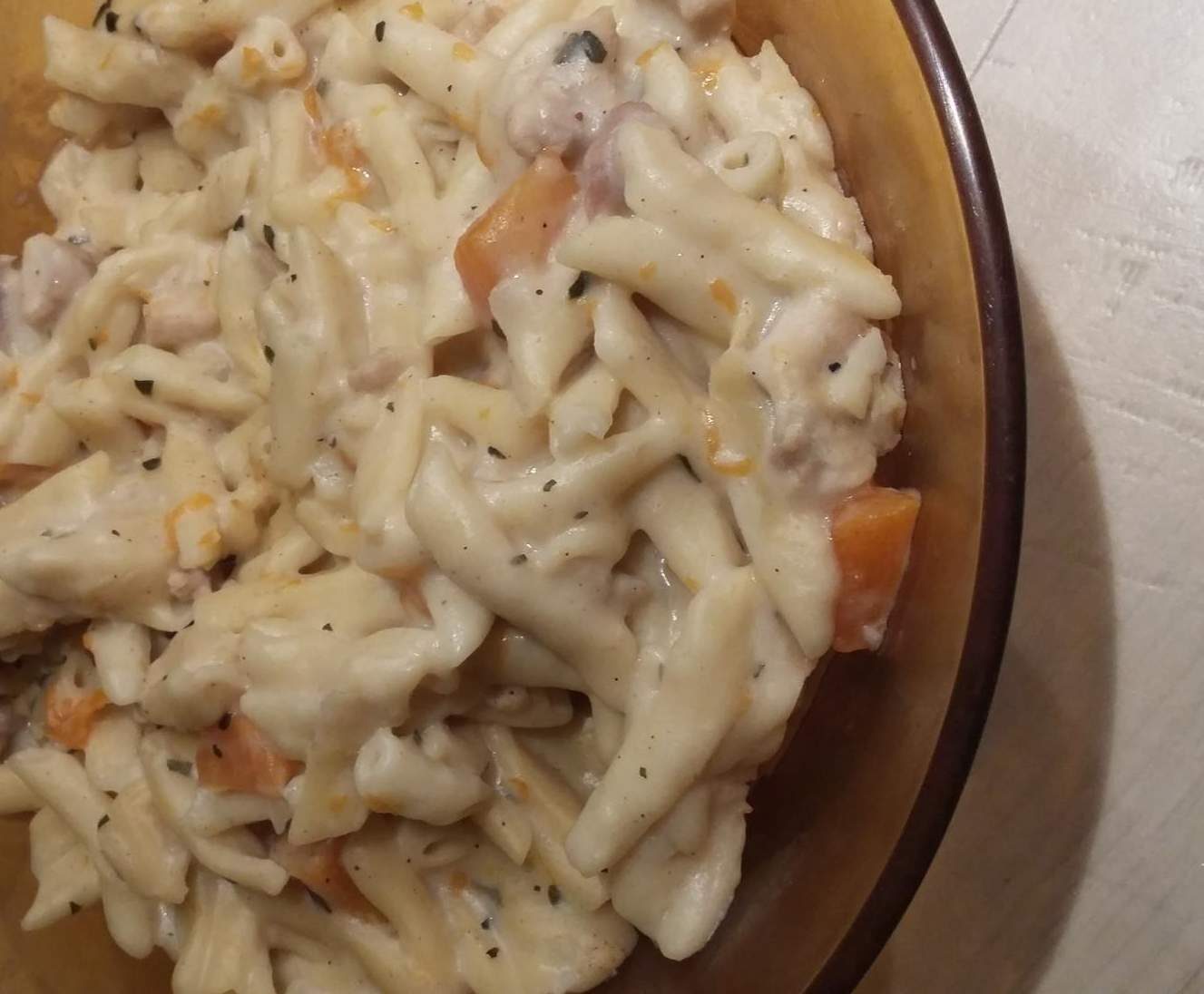 Pates au poulet