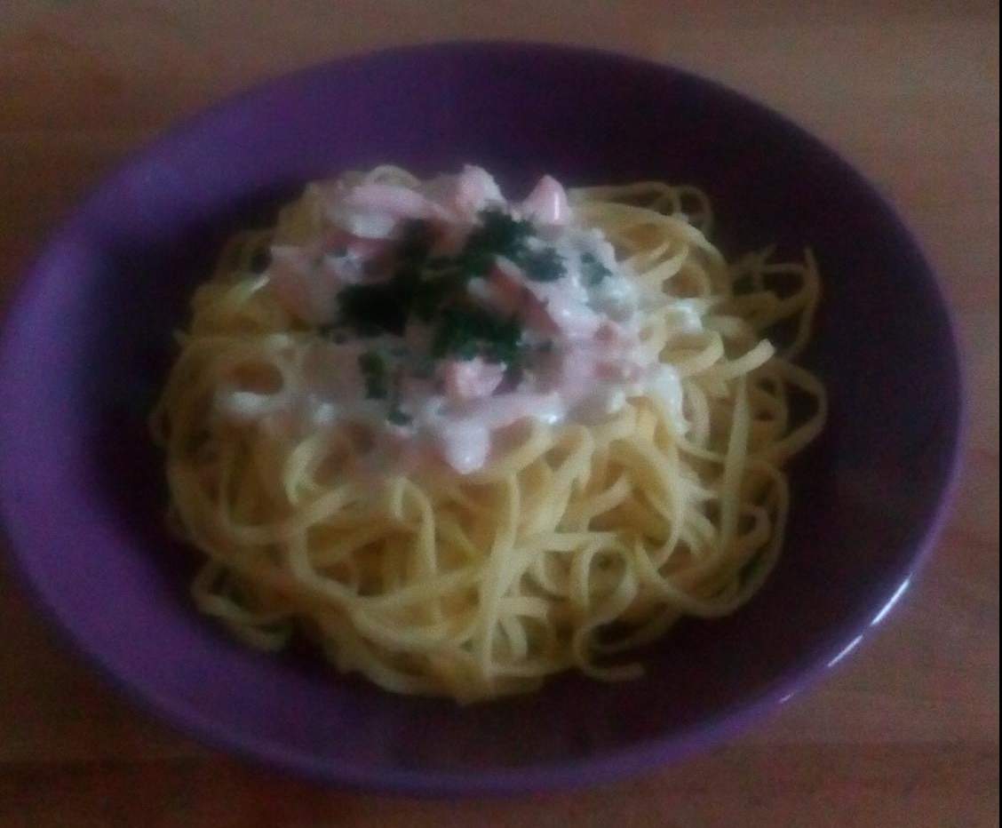 Pâtes au saumon fumé