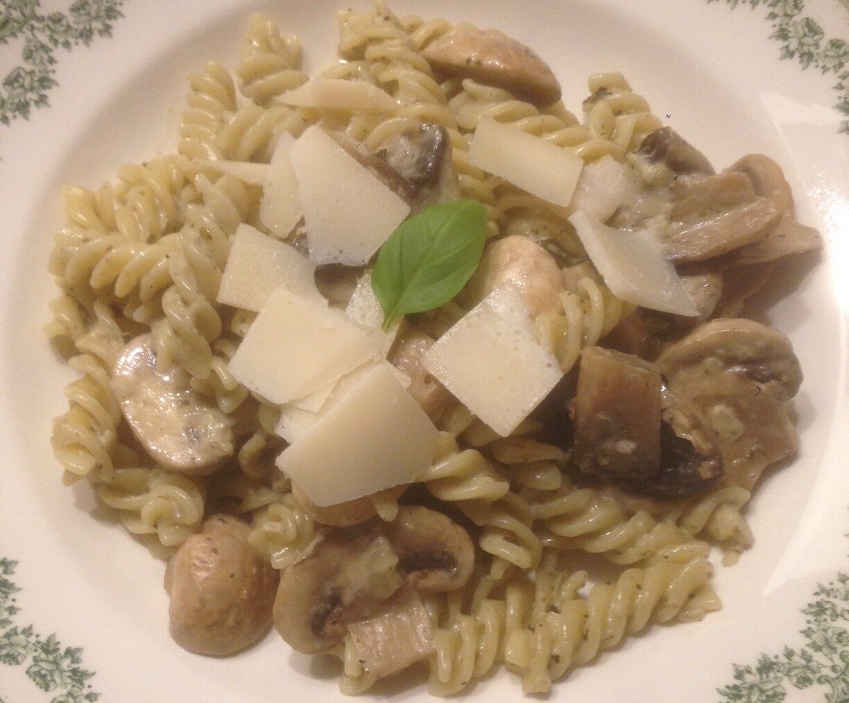 Pâtes aux champignons de Paris