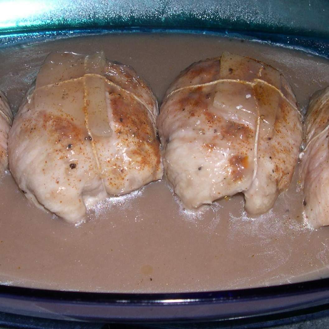 Paupiette de dinde et son jus en sauce