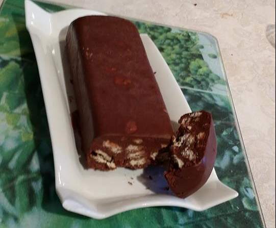 pavé au chocolat au lait concentré sucré