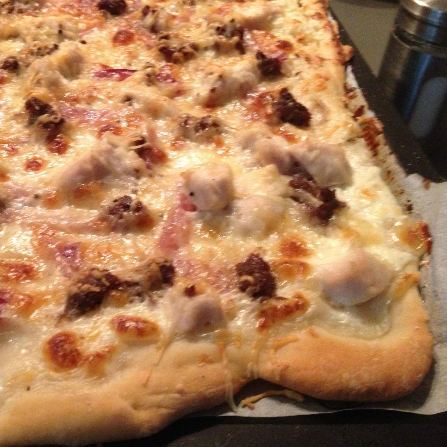 Pizza Crème- Poulet