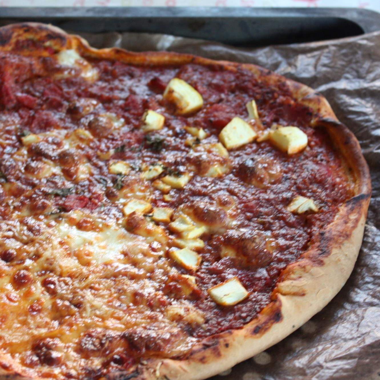 Pizza légère tomates et fines herbes